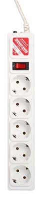 Сетевой фильтр Powercube SPG-B-10-WHITE 3м (5 розеток) белый (коробка)