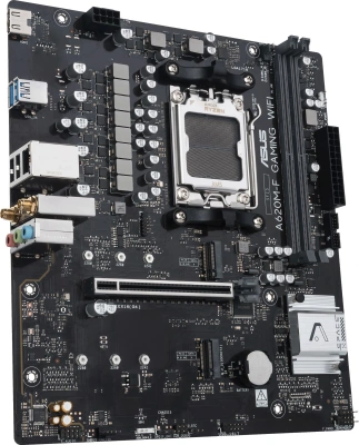 Материнская плата Asus A620M-F GAMING WIFI Socket AM5 AMD A620 2xDDR5 mATX AC`97 8ch(7.1) 2.5Gg RAID+HDMI