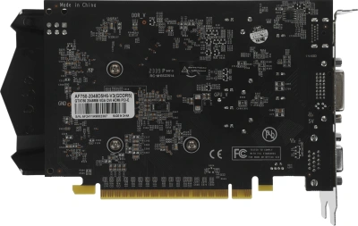 Видеокарта Afox PCI-E 3.0 AF750-2048D5H6-V3 NVIDIA GeForce GTX 750 2Gb 128bit GDDR5 1020/5000 DVIx1 HDMIx1 CRTx1 HDCP oem