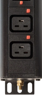 Блок распределения питания Powercom PDU-32AV24-18C3-6C9-3P верт.размещ. 18xC13 6xC19 3x32A IEC 60309 2м