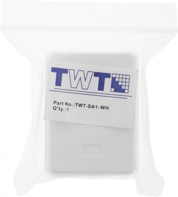 Коробка Lanmaster TWT-SA1-WH настенная 62x67x30мм крышка Keystone ПВХ белый