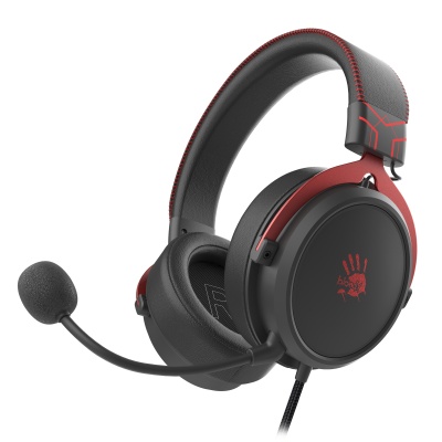 Наушники с микрофоном A4Tech Bloody M590i красный/черный 1м мониторные USB оголовье (M590I SPORTS RED)