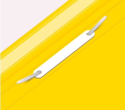 Папка-скоросшиватель Бюрократ -PS-V20YEL A4 прозрач.верх.лист карм.для визит. пластик желтый 0.12/0.16