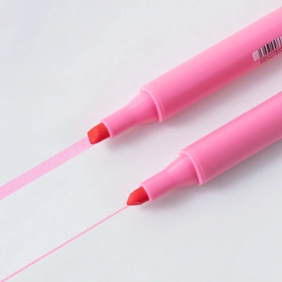 Текстовыделитель Deli EU12S-PK скошенный пиш. наконечник 1-5мм розовый коробка картонная