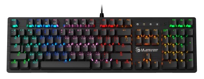 Клавиатура A4Tech B820R механическая черный USB for gamer LED (B820R BLACK (BLUE SWITCH)) кабель 1.8м