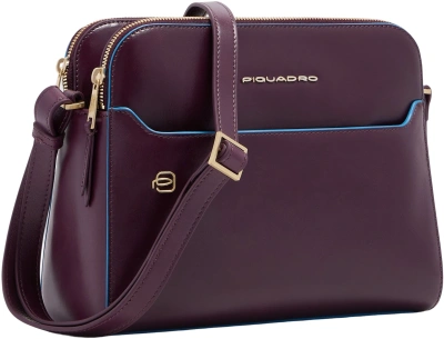 Сумка кросс-боди женская Piquadro Blue Square BD7149B2/BO фиолетовая натур.кожа
