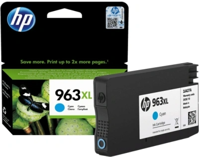 Картридж струйный HP 963XL 3JA27AE голубой (1600стр.) для HP OfficeJet Pro 901x/902x HP