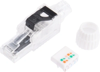 Коннектор Rexant (02-0281) кат.6 RJ45 прозрачный