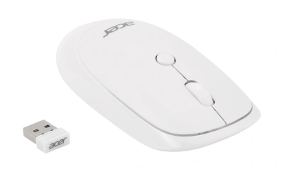 Мышь Acer OMR138 белый оптическая 1600dpi беспров. USB 3but (ZL.MCEEE.01L)