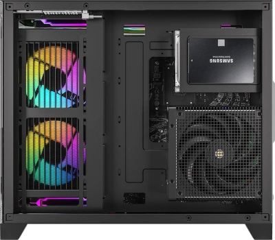 Корпус Formula Crystal Z6M Floe черный без БП mATX 4x120mm 2xUSB3.0 audio bott PSU