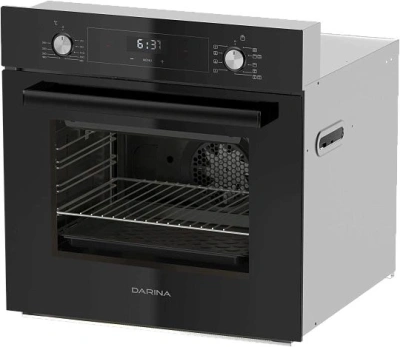 Духовой шкаф Электрический Darina 0V5 BDE 112 708 B1 черный/стекло черное