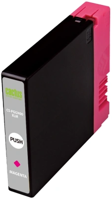Картридж струйный Cactus CS-PGI2400XLM PGI-2400XLM пурп.пигм. (20.4мл) для Canon MAXIFY iB4040/ МВ5040/ МВ5340 с чипом