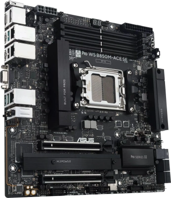 Материнская плата Asus PRO WS B850M-ACE SE Socket AM5 AMD B850 mATX AC`97 8ch(7.1) 1x10G/1х2,5G/1xGigabit RAID+VGA+HDMI+DP