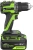 Дрель-шуруповерт Greenworks DD560 аккум. патрон:быстрозажимной (3708407CUB)