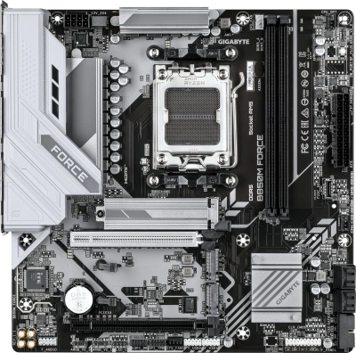 Материнская плата Gigabyte B850M FORCE Socket AM5 AMD B850 2xDDR5 mATX AC`97 8ch(7.1) 2.5Gg RAID+HDMI+DP