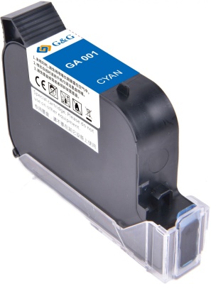 Картридж струйный G&G GA-001C голуб.пигм. (42мл) для G&G GG-HH1001 с чипом