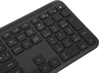 Клавиатура Logitech K950 черный USB беспроводная BT/Radio slim (920-012434)