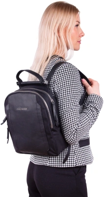 Рюкзак женский Piquadro Lyra CA5566W92T/N черный ткань/натур.кожа