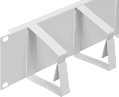 Кабельный органайзер Горизонтальный NTSS NTSS-HORG-2U-5(85) односторонний кольца 2U шир.:19" глуб.:85мм