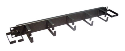 Кабельный органайзер горизонтальный Lanmaster TWT-ORG1U-5V2H односторонний кольца 1U шир.:19"