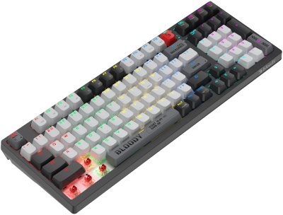 Клавиатура A4Tech WS98 механическая черный/серый USB беспроводная BT/Radio for gamer LED