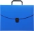 Портфель Бюрократ -BPP01BLUE 1 отдел. A4 пластик 0.7мм синий