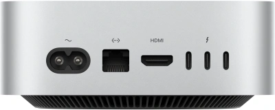 ПК Apple Mac mini A3238 M4 10 core (4.41) 16Gb SSD512Gb 10 core GPU macOS GbitEth WiFi BT серебристый (MU9E3LL/A)