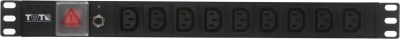 Блок распределения питания Lanmaster TWT-PDU19-10A9C3 гор.размещ. 9xC13 базовые 10A без вилки