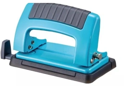 Дырокол Kw-Trio Classic Mini 09065BLUE макс.:10лист. металл синий отв.:2 с линейкой