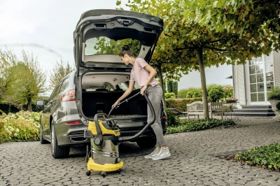 Строительный пылесос Karcher WD 6 P S V-30/6/22/T 1300Вт (уборка: сухая/влажная/выдув/сбор воды) желтый