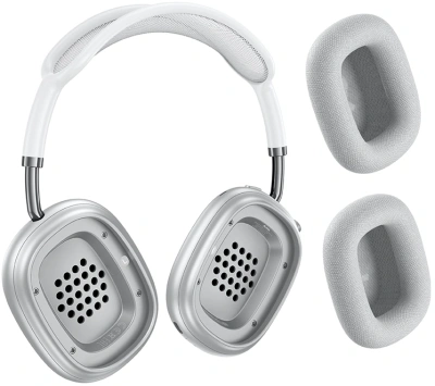 Гарнитура мониторные Hoco W65 Plus 1.2м серебристый беспроводные bluetooth оголовье (50403)