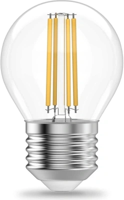 Лампа филам. Gauss Filament 8Вт цок.:E27 шар 220B св.свеч.бел.теп. (упак.:1шт) (52218)