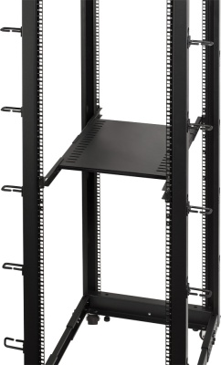 Полка выдвижная Lanmaster TWT-RACK2-S4-ADJ/45 1U нагр.:45кг. 19" черный (упак.:1шт)