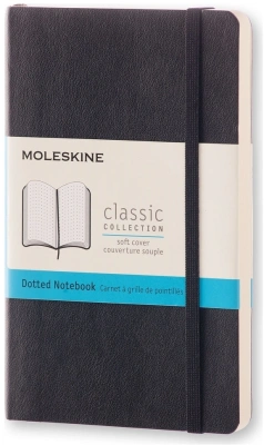 Блокнот Moleskine CLASSIC SOFT QP614 Pocket 90x140мм 192стр. пунктир мягкая обложка черный