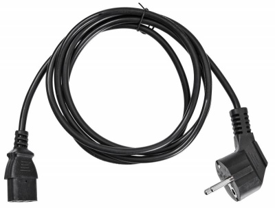 Кабель Buro AN23-1000 IEC C13 Евровилка угловой 1.8м черный