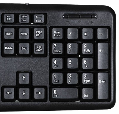 Клавиатура Оклик 180M черный USB (943626) кабель 1.6м