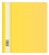 Папка-скоросшиватель Бюрократ Люкс -PSL20A5YEL A5 прозрач.верх.лист пластик желтый 0.14/0.18