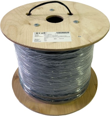 Кабель информационный NTSS NTSS-OUT-UTP4-5Е-PE-BL кат.5E UTP 4 пары 24AWG PE внешний 305м черный