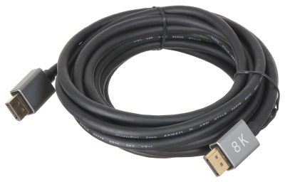 Кабель аудио-видео Buro V1.4 DisplayPort (m)/DisplayPort (m) 5м. позолоч.конт. черный (BHP-DPP-1.4-5G)