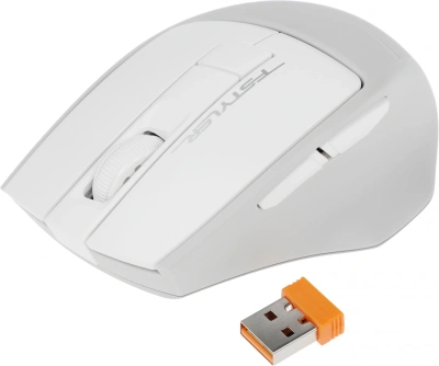 Мышь A4Tech Fstyler FG30S белый/серый оптическая 2000dpi silent беспров. USB 6but (FG30S WHITE)