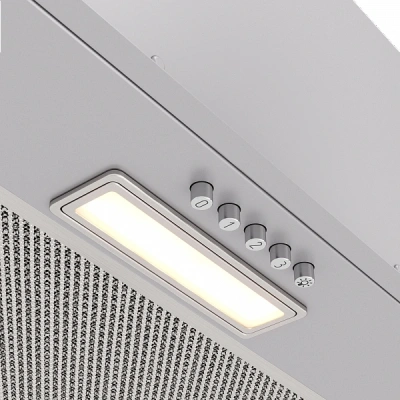 Вытяжка встраиваемая Elikor Cube Basic 60П-500-К3Д хром управление: кнопочное (1 мотор)