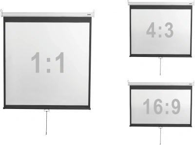 Экран Digis 86" 139x178см Optimal-D DSOD-4302 4:3 настенно-потолочный рулонный белый