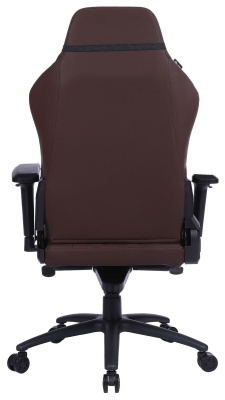 Кресло игровое Cactus CS-CHR-0112BR коричневый экокожа с подголов. крестов. сталь