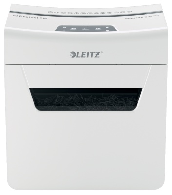 Шредер Leitz IQ Protect Premium 3M белый (секр.P-5) фрагменты 3лист. 10лтр. скрепки скобы
