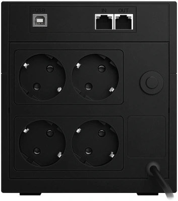 Источник бесперебойного питания Powercom Raptor Plus LCD RPT1200EULCD 720Вт 1200ВА черный