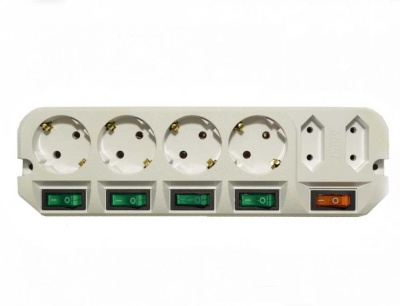 Сетевой удлинитель Most A16 3м (6 розеток) белый (коробка)