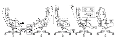 Кресло игровое Knight Craft Dragon синий экокожа с подголов. крестов. металл