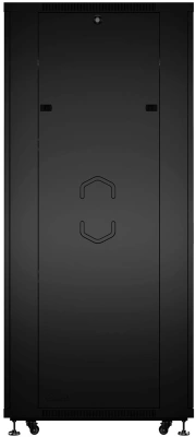 Шкаф серверный Cabeus (ND-05C-42U80/120-BK) напольный 42U 800x1200мм пер.дв.перфор.2ств. задн.дв.перфор.2-хст. 800кг черный 1102мм 131кг 220град. 2055мм IP20 сталь