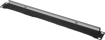 Кабельный органайзер Горизонтальный ЦМО ГКО-Щ-1-9005 щетки 1U шир.:19" глуб.:18.5мм