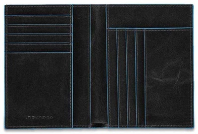 Кошелек мужской Piquadro Blue Square PU1393B2R/N черный натур.кожа